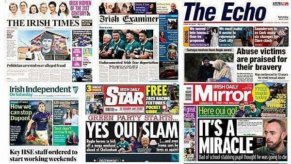 What the papers say: Saturday's front pages