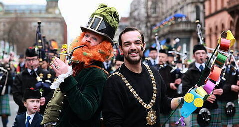 Streets of Belfast filled for colourful St Patrick’s Day parade