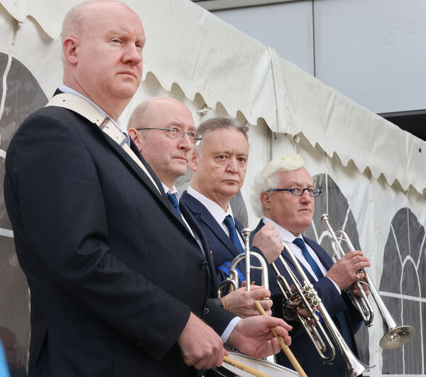  Members of the Barrack Street Concert Band, who played the Last Post at the Tricolour Celebration.