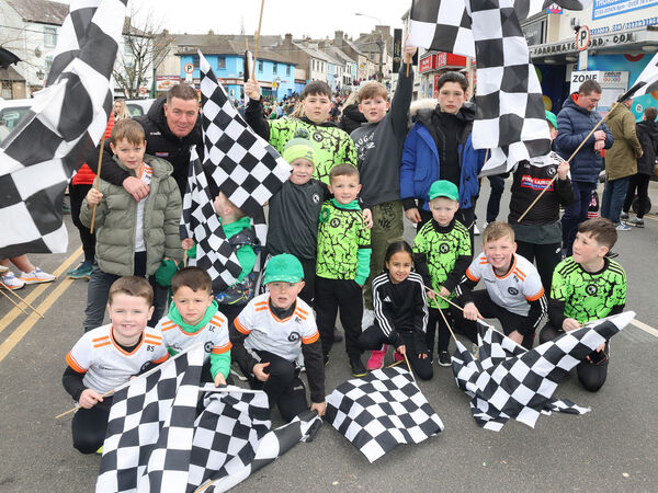  Members of St. Saviour's GAA Club, who took part in the Waterford City St. Patrick's Day Parade. Photo: Joe Evans