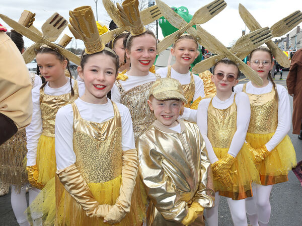  Members of Waterford Panto Society who took part in the Waterford City St. Patrick's Day Parade. Photo: Joe Evans