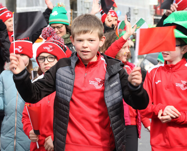 St, Mary's AC Ballygunner, who took part in the Waterford City St. Patrick's Day Parade. Photo: Joe Evans