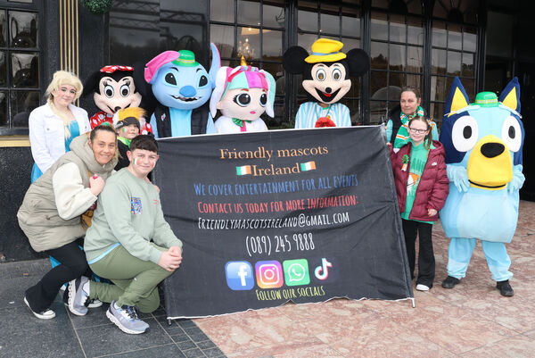 Friendly Mascots Ireland, at the St. Patrick's Day Parade. Photo: Joe Evans