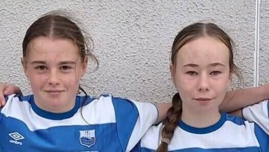 Ruby Hallinan and Kate Mannix, Dungarvan FC Ruby Hallinan and Kate Mannix, Dungarvan FC