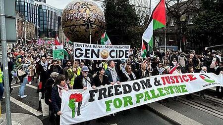 BDS co-founder addresses Palestine solidarity protest in Dublin