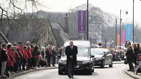 Town turns red as funeral held for 10-year-old Man United fan Poppy Atkinson