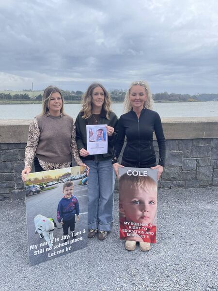 Parents Rebecca Meehan, Becci Walsh and Denise Threadgold. 