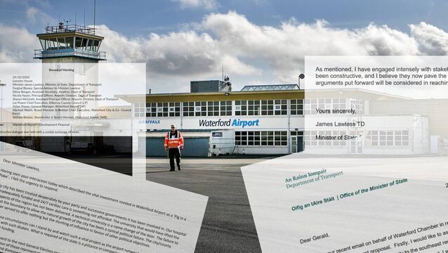 <p>"I have sent them a detailed response in an effort to win back the votes." We reveal the internal communication from inside the Department of Transport and Fianna Fáil during the Pig in a Poke controversy. Waterford Airport image by Joe Evans, design by Hugh Dooley.</p>