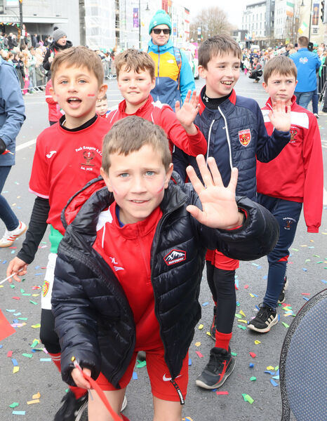  Park Rangers AFC, at the St. Patrick's Day Parade. Photo: Joe Evans