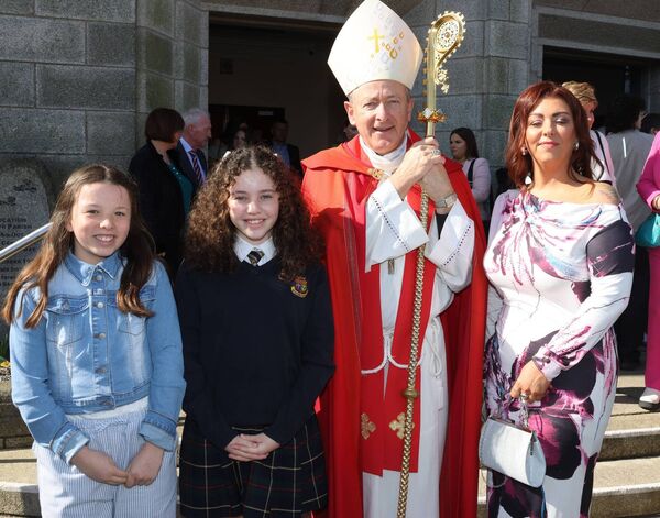 Layla Arrigan, Our Lady of Mercy, who was confirmed by Bishop Alphonsus Cullinan at the Holy Family Church. Photo: Joe Evans