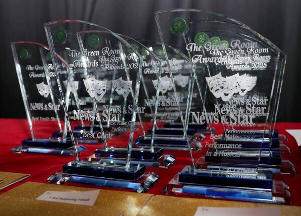 The beautiful Penrose Crystal Waterford News &amp; Star Green Room Awards. Photo: Joe Evans
