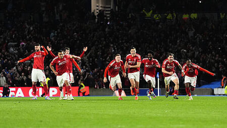 Forest beat Brighton on penalties to reach first FA Cup semi-final since 1991