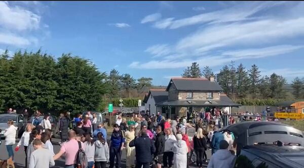Around 200 people attended the 5km walk. 