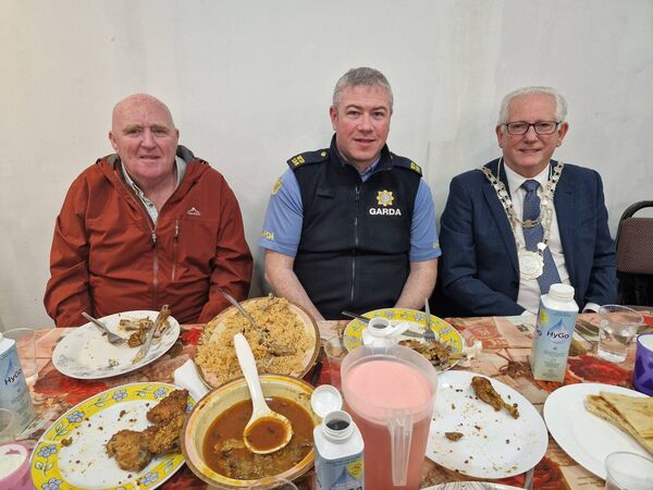 Cllr John Hearne, Garda David Browne and Cllr Joe Kelly Cllr John Hearne, Garda David Browne and Cllr Joe Kelly