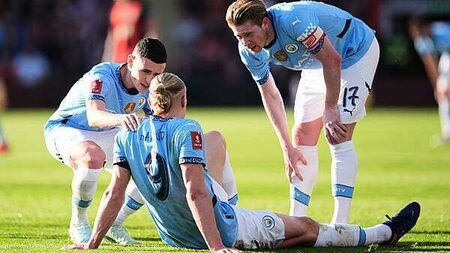 Erling Haaland to miss up to seven weeks of Man City action with ankle injury