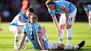 Erling Haaland to miss up to seven weeks of Man City action with ankle injury