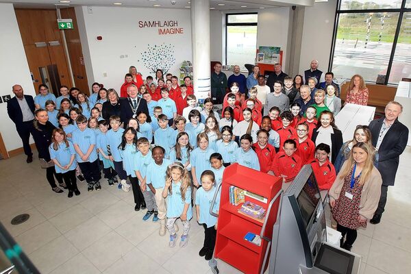 Launch of the Active Travel Safe Routes to School schemes for Waterford Educate Together and St Saviour's National Schools. A reception took place in Carrickphierish Library on Friday, March 28.