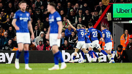 Nathan Broadhead on target as Ipswich beat Bournemouth for survival lifeline