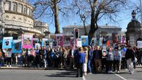 Waterford parents protest at the Dáil over lack of school spaces for children