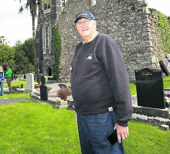 John E. Aylward on a visit to Faithlegg Church. Photo: John Power