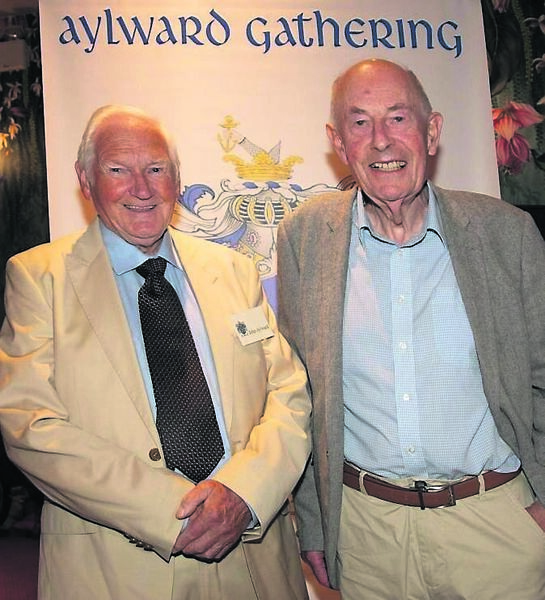Pictured at Dooley's Hotel attending The Aylward Gathering 2023, which included a talk with historian Julian Walton on the Aylward Family History, were John Aylward and Julian Walton. Photo: John Power