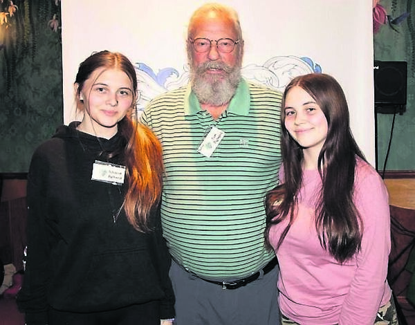 Pictured at Dooley’s Hotel attending the Aylward Gathering 2023 were Tom Aylward with his granddaughters Sabrina and Adriana. Photo: John Power