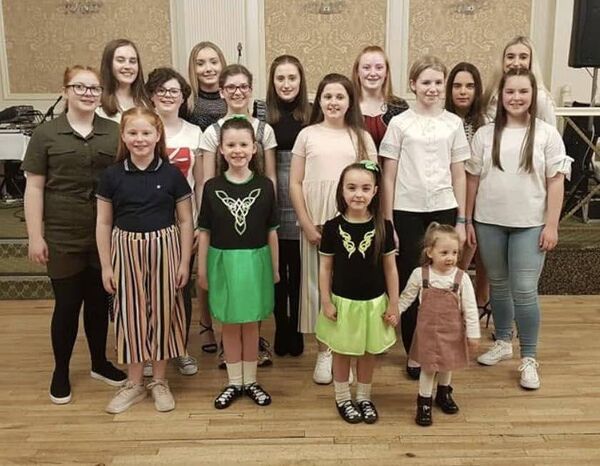 Photo from previous exchange visit between The Sliabh gCua Set Club and The Bolger Cunningham School of Irish Dancing, Liverpool.