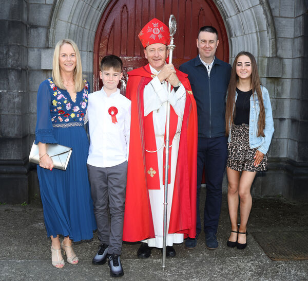 Luke Hayes, St. Declan's, who was confirmed by Bishop Alphonsus Cullinan at St. John's Church. Luke Hayes, St. Declan's, who was confirmed by Bishop Alphonsus Cullinan at St. John's Church.