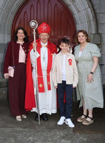 Shay Melia, St. Declan's, who was confirmed by Bishop Alphonsus Cullinan at St. John's Church. Shay Melia, St. Declan's, who was confirmed by Bishop Alphonsus Cullinan at St. John's Church.