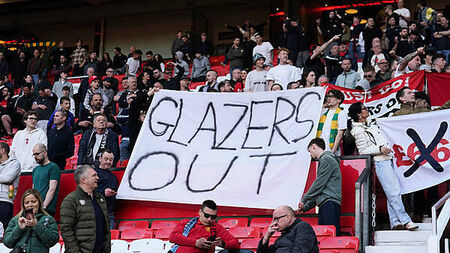 Our club matters – Man Utd fans protest against the Glazers after derby draw