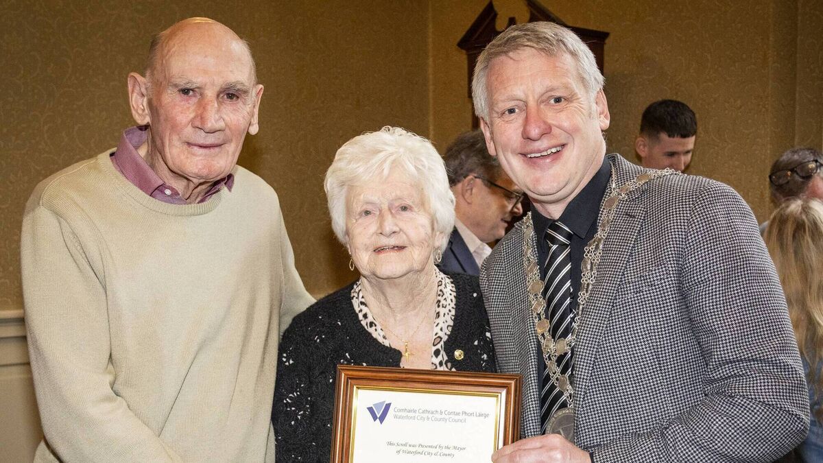 Stalwart of Lisduggan community, Betty Gough is celebrated by Mayor of Waterford
