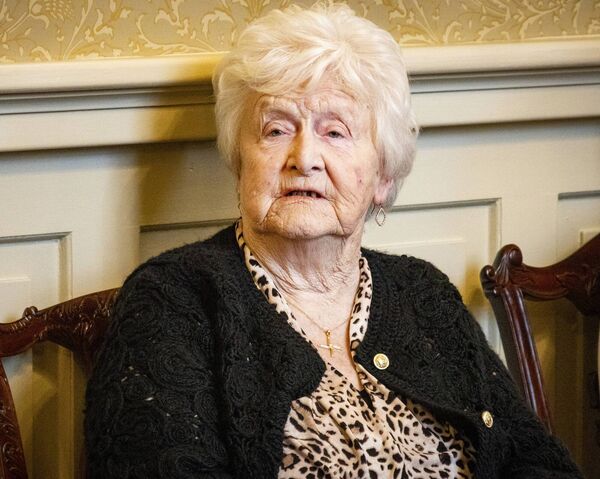 Betty Gough at City Hall where she was honoured with a Mayoral reception. Photo: Joe Evans
