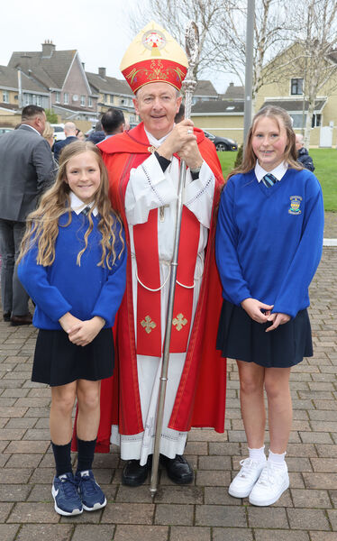  Lucy Batchelor and Emily Cahill, Presentation, who were confirmed by Bishop Alphonsus Cullinan, at St. Paul's Church.