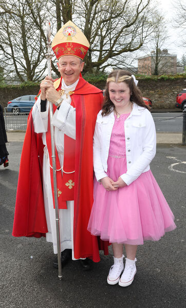 Rebekah Walsh, St. John of God, who was confirmed by Bishop Alphonsus Cullinan at St. Joseph & Benildus Church. Rebekah Walsh, St. John of God, who was confirmed by Bishop Alphonsus Cullinan at St. Joseph & Benildus Church.