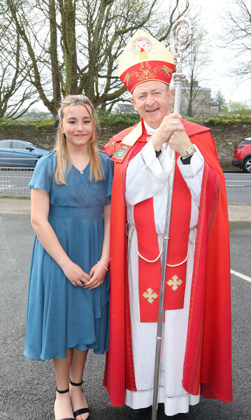 Grace Ramenaden, St. John of God, who was confirmed by Bishop Alphonsus Cullinan at St. Joseph & Benildus Church.  Grace Ramenaden, St. John of God, who was confirmed by Bishop Alphonsus Cullinan at St. Joseph & Benildus Church.