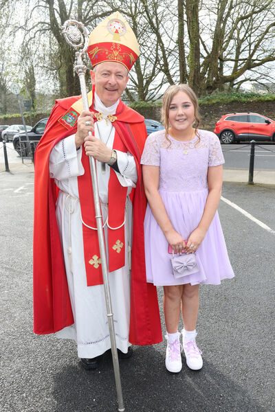 Lauren McEvoy, St. John of God, who was confirmed by Bishop Alphonsus Cullinan, at St. Joseph & Benildus Church. Photo: Joe Evans  Lauren McEvoy, St. John of God, who was confirmed by Bishop Alphonsus Cullinan, at St. Joseph & Benildus Church. Photo: Joe Evans