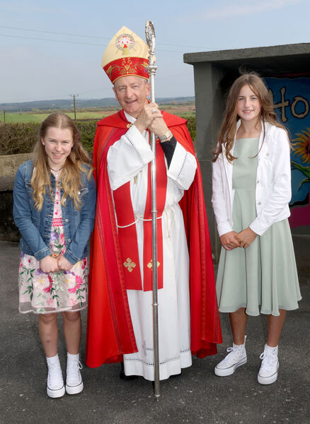 Sarah Kelly and Katie Nolan, Butlerstown, who were confirmed by Bishop Alphonsus Cullinan at the Church of the Nativity of the Blessed Virgin Mary, Butlerstown.