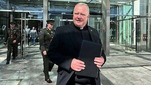 Army chaplain hugs teenage boy who pleaded guilty to his attempted murder Army chaplain hugs teenage boy who pleaded guilty to his attempted murder