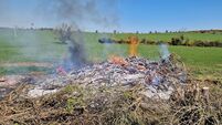 Waterford Council warns burning of agricultural waste can lead to prosecution
