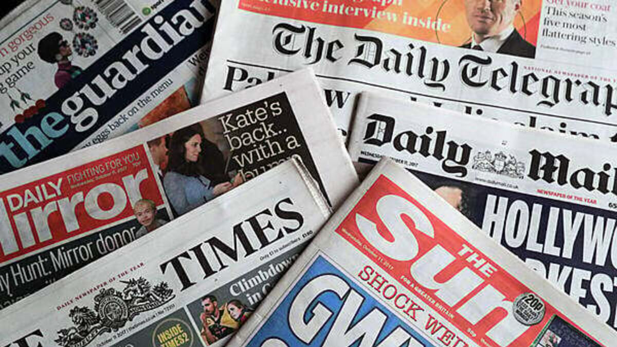 What the papers say: Saturday's front pages