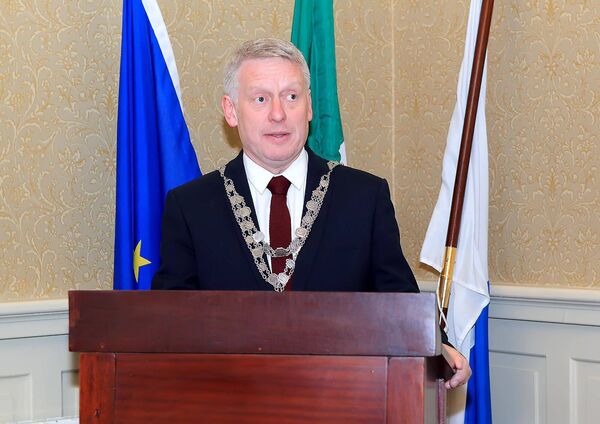 The Mayor of Waterford City & County, Cllr.Jason Murphy speaking at the launch. The Mayor of Waterford City & County, Cllr.Jason Murphy speaking at the launch.