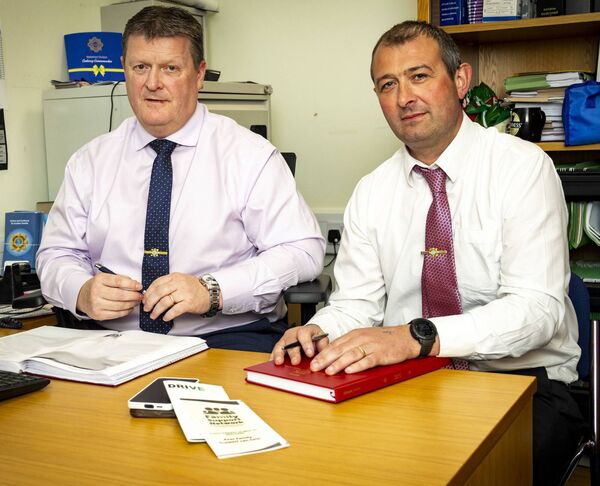 Detective Inspector Donal Donohue and Detective Sergeant Mick Bourke