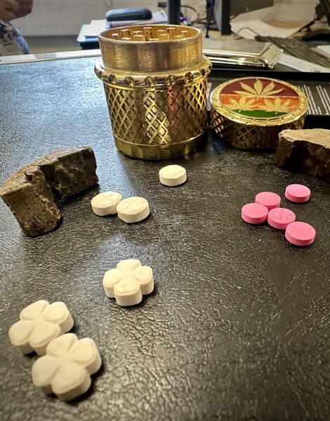 Various amphetamine tablet drugs 