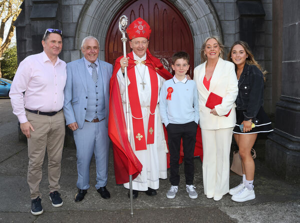  Tyler Gater, St. Declan's, who was confirmed by Bishop Alphonsus Cullinan at St. John's Church.