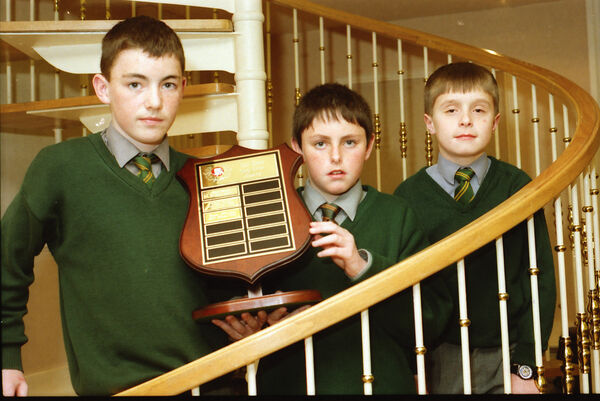 Pictured at the Sean Dunne 1999 Literary Week Awards Ceremony at City Hall were the Scoil Lorcain awards winners, Owen McAra, first with "Halloween", Mark Robinson, third with "Running in Fear" and Mark Devereux, second with "Haunted House". Pictured at the Sean Dunne 1999 Literary Week Awards Ceremony at City Hall were the Scoil Lorcain awards winners, Owen McAra, first with "Halloween", Mark Robinson, third with "Running in Fear" and Mark Devereux, second with "Haunted House".