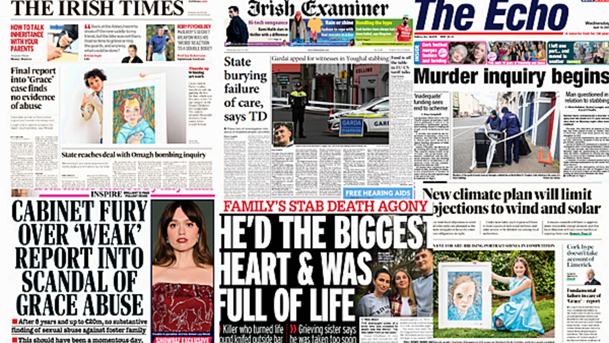 What the papers say: Wednesday's front pages
