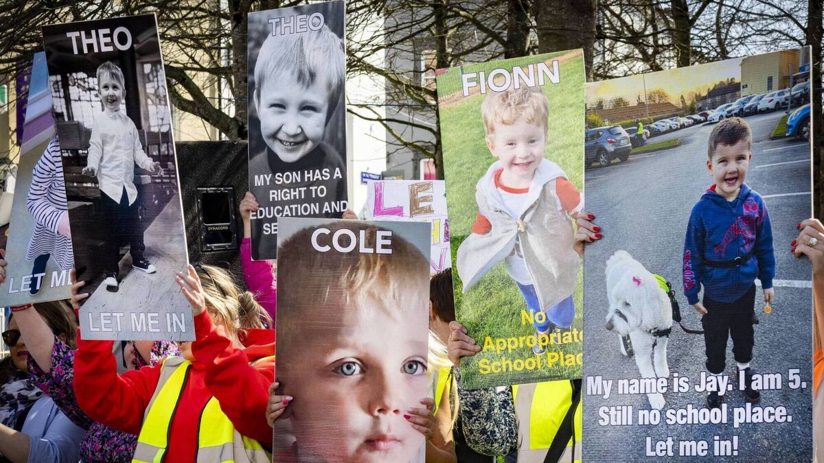 WATCH: Major protest over lack of provision of school places for people with additional needs