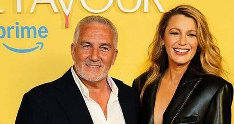 Blake Lively in all-black outfit for film screening with Paul Hollywood