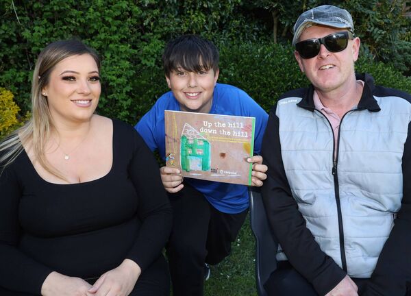 Donna Power, Alex Power and Gerry Power, pictured at Killure Grove for the book launch.