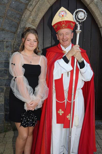 darcie Condron, Newtown Junior School, who was confirmed by Bishop Alphonsus Cullinan, at St. Mary's Church. Photo: Joe Evans darcie Condron, Newtown Junior School, who was confirmed by Bishop Alphonsus Cullinan, at St. Mary's Church. Photo: Joe Evans